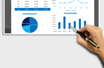 2021年半年收支利润分析表