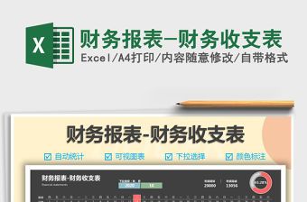 2021年財(cái)務(wù)報(bào)表-財(cái)務(wù)收支表