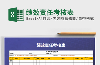 2021年绩效责任考核表免费下载