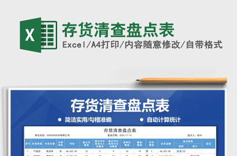 2021年存貨清查盤點表
