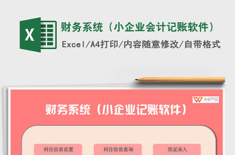2021年財(cái)務(wù)系統(tǒng)（小企業(yè)會(huì)計(jì)記賬軟件）