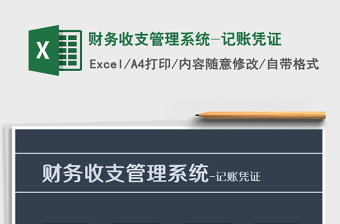 2021年財務收支管理系統(tǒng)-記賬憑證