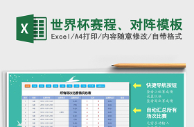 2022世界杯賽程Excel表