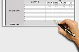 2021年項目支出預算明細表