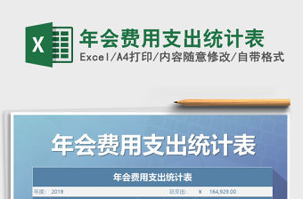 2021年年會(huì)費(fèi)用支出統(tǒng)計(jì)表