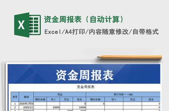 2021年資金周報表（自動計算）