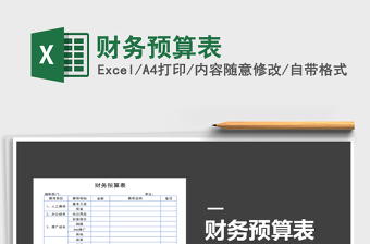 2021年財務(wù)預(yù)算表