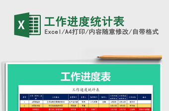 2021年工作進度統計表