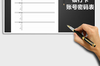 2021年銀行卡賬號密碼表