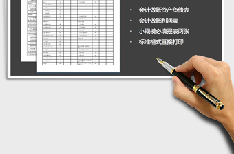 2021年小規(guī)模資產負債表+利潤表