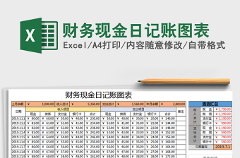 2021年財(cái)務(wù)現(xiàn)金日記賬圖表
