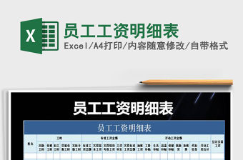 2021年員工工資明細(xì)表