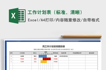 2021年工作計(jì)劃表（標(biāo)準(zhǔn)、清晰）