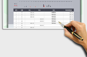 2021年财务收支现金日记账