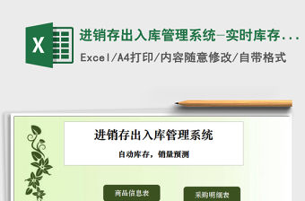 2021年進銷存出入庫管理系統-實時庫存，銷量預測免費下載