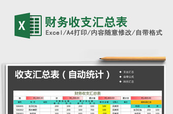 2021年財務收支匯總表