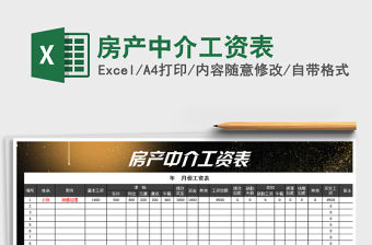 2021年房產(chǎn)中介工資表