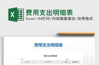 2021年費用支出明細表