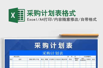 2021年采購(gòu)計(jì)劃表格式