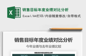 2021年銷售目標(biāo)年度業(yè)績(jī)對(duì)比分析