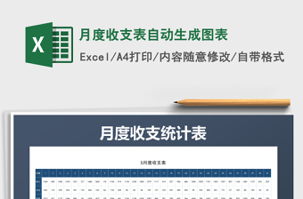 2021年月度收支表自動(dòng)生成圖表免費(fèi)下載