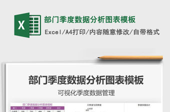 2021年部門季度數據分析圖表模板