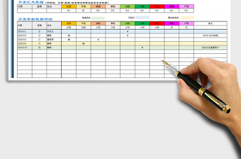 2021年考勤表系统（可统计复杂情况）