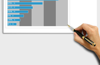 2021年背景隔列填充條形圖