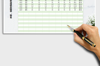 2021年学生成绩分析表（自动分析数据）