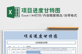 2021年項目進度甘特圖