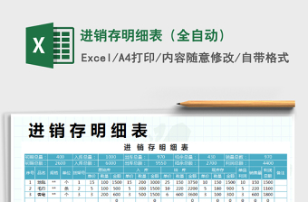 2021年進銷存明細表（全自動）
