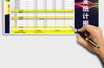 2021年費(fèi)用收支統(tǒng)計(jì)報(bào)表