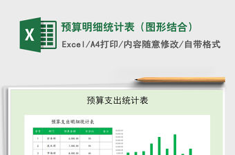 2021年預算明細統計表（圖形結合）