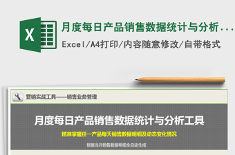 2021年月度每日產(chǎn)品銷(xiāo)售數(shù)據(jù)統(tǒng)計(jì)與分析工具