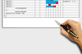 2021年每周部門工作計劃及進度表