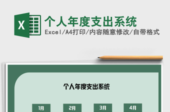 2021年個(gè)人年度支出系統(tǒng)