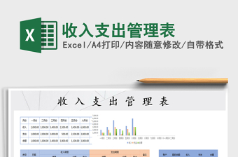 2021年收入支出管理表
