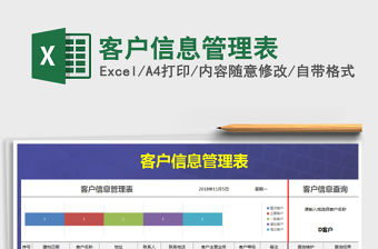 2021年客戶信息管理表