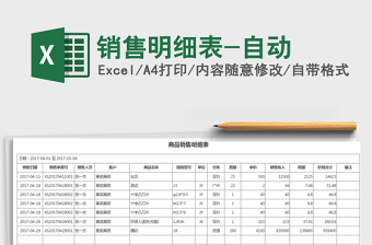 2021年銷售明細表-自動