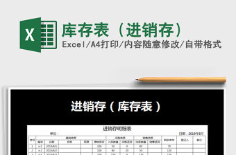 2021年庫存表（進銷存）