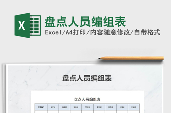 2021年盤點人員編組表