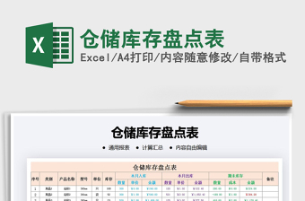2021年倉儲庫存盤點表