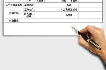 2021年內部員工推薦表