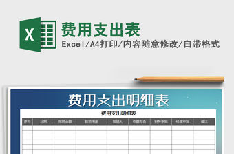 2021年費用支出表