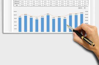 2021年考試成績平均分動態分析圖表