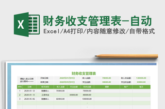 2021年財(cái)務(wù)收支管理表-自動(dòng)