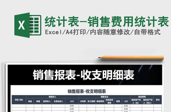 2021年統計表-銷售費用統計表