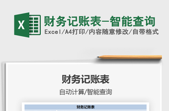 2022年財務(wù)記賬表-智能查詢
