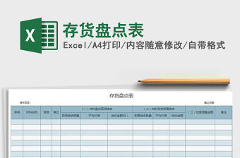2021年存貨盤點表