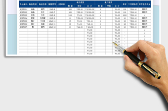 2021年产品销售库存量统计表免费下载